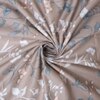 Taupe Floral Cotton 400 Tc flat  Double Queen Size Bedsheet With 2 Pillow Covers