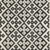 Imperial Knots Black and White Pixel Kilim Hand Woven Dhurrie 4x6 Feet