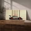 The Castle Decor Porsche 911 GT3 RS Sports Car Wall Art Set of 3 8x12 Inch