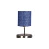 Blue Jute table lamp with Steel Base -52