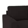 Apollo Compact High Back 3 Seater  Fabric Sofa In Deep Brown Velvet Colour