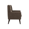 Azriah Boucle Fabric Accent Chair in Brown