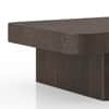 Nakkashi Solid Wood Rectangular Coffee Table In Dark Chestnut Finish