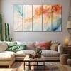 The Castle Decor Marble Abstract Art Wall Painting Wooden Framed  Painting 27x48 Inch Style 4