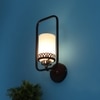 Eliante Modern Wall Lights Mild Steel, Glass & Glass Material Brown,Gold & White Finish