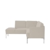 Modernelegance Wood Right Aligned 3-Seater With Upholstery Non Storage Sofa In Grey Colour