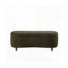 Leroj Boucle 2 Seater Ottoman Bench with Storage  in Olive Green  Color