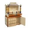 D'Dass Honeywood Mdf and Sheesham  Wall Hanging Wooden Temple For Pooja