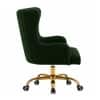 Doe Buck Adan Modern Green Velvet Office Chair