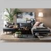 Scandinavian Destry Coffee Table Walnut Finish