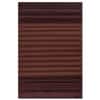 Jaipur Rugs Striped Wool 5x8 Feet Deep Ruby And Rust Dhurrie Carpet