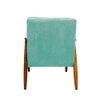 Armari Solid Wood Arm Chair in Sea Green Color