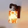 Devansh Solid Wood Electric Wall Light in Brown Colour with Multi Shade Count of 1 Light