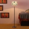 Dayana Multicolour Cotton Shade Floor Lamp