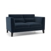 Lewis Sofa (Colour : Sea Port Blue Velvet, Cushion : Soft, Seater : 3+2)