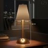 Lyra Fabric Shade Lamp Metal Base