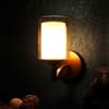 Eliante Alif Iron Wall Light With Glass In Gold Colour