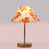 Devansh Multicolor Cotton Table Lamp With  Natural  Wood Base  & Steel Pipe (10X16.25 Inches)-39