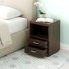 Kassel Solid Wood Side Table in Walnut Finish