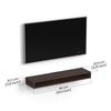 BLUEWUD Kyvid Large Engineering Wood Wall Mount TV Entertainment Unit Set Top Box Stand/TV Cabinet Panel with Shelves for Books & D�cor Display Unit Large Upto 50 Inches (Wenge)