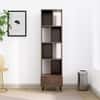 Hexa Engineered Wood Bookshelf Multipurpose Storage Rack in Flower Wenge Colour