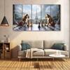 The Castle Decor Games Art Wall Painting Wooden Framed Digital Painting 27x48 Inch (Style 2)