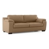 Trissino 3 Seater Premium Italian Leather Sofa In Ecru Colour
