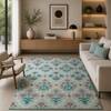 Imperial Knots Blue Multicolor Kilim Hand Woven Dhurrie 5x7 Feet