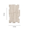 Handmade Wool Shaped Rug Modern Abstract Beige 6 x 9 Feet Carpet