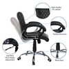 Vooilea Mid Back Executive Chair in Black Colour