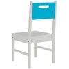 Celestia Kids Study Set with Desk Bookshelf and Wooden Chair in Azure Blue Colour