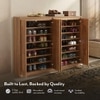Webster 48 Pair Shoe Rack in Sheesham Finish