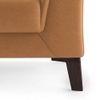 Weston 2 Seater Half Leather Sofa in Mustard Colour