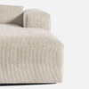 Sophisticated Wood Right Aligned 3-Seater With Upholstery Non Storage Sofa In White Colour