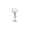 Wade Leatherette Bar Stool in White Colour