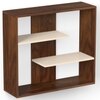 Maxelle Engineered Wood Bookshelf with Shelves Brown Maple & Beige
