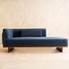 Anish Solid Wood Day Bed in Blue Colour