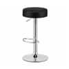 Doe Buck Linon Adjustable Bar Stool in Ivory White Colour with Chrome Base