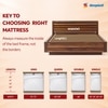 Sleepwell Star Gold, Medium Firm, Anti- Sag Tech 4 inch King High Resilience (HR) Foam Mattress (L x W: 78 inch x 70 inch)