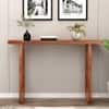 Uranus Solid Wood Console Table in Natural