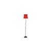 Magnolia Red Cotton Shade with Iron Floor lamp