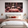 The Castle Decor Lord Buddha Meditation Wall Painting Wooden Framed 27x48 Inch (Style 8)