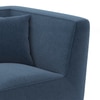 Janet 2 Seater Fabric Loveseat In Lapis Blue Colour