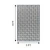 Jaipur Rugs Soft Abstract Wool Viscose Tufted Rug White 5x9 ft