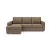 Apollo Fabric Sectional Sofa (Colour : Dune, Cushion : Soft, Back Type : Regular, Seating Capacity : Left Aligned 2 Seater + Left Aligned Chaise)