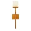 Corvina Single Light Metal and Glass Wall Light
