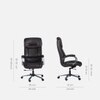 Ettorez Gloster High Back Leatherette Office Chair In Brown Colour