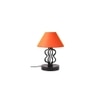 Sawyer Orange cotton Shade Iron Table Lamp