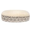 Bohot Aztec Oval Polyester Pets Bed in Beige Colour