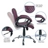 Vooilea Mid Back Executive Chair in Maroon Colour